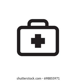 medical kit icon logo