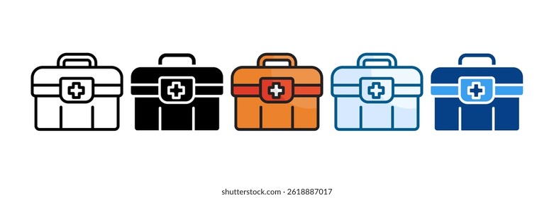 Medical Kit Icon Set Multiple Style Collection