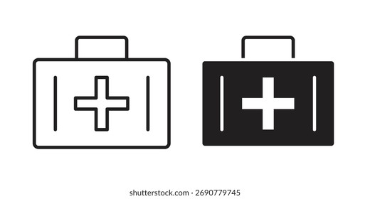 Símbolo de Vector simple del icono del kit médico
