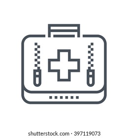 Medical kit icon suitable for info graphics, websites and print media and  interfaces. Line vector icon.