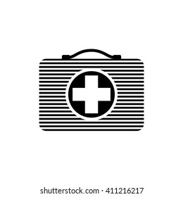 medical kit icon, vector
