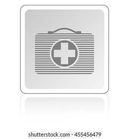 medical kit icon, vector