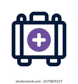 medical kit icon. vector dual tone icon for your website, mobile, presentation, and logo design.