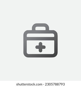 Medizinisches Kit-Symbol für Vektorgrafik-Bearbeitbare Form