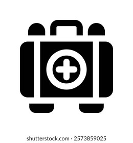 medical kit icon. vector glpyh icon for your website, mobile, presentation, and logo design.