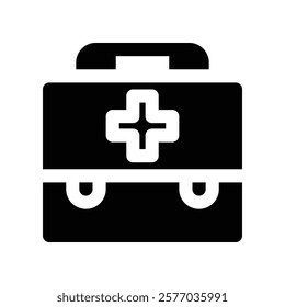 medical kit icon. vector glyph icon for your website, mobile, presentation, and logo design.