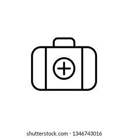 Medical Kit Icon Vector Illustration Logo Template