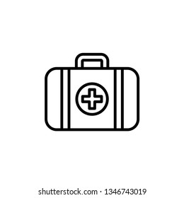 Medical Kit Icon Vector Illustration Logo Template