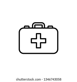 Medical Kit Icon Vector Illustration Logo Template