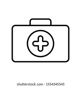Medical kit icon vector illustration logo for many purpose. Isolated on white background.