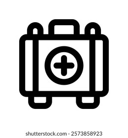 medical kit icon. vector line icon for your website, mobile, presentation, and logo design.