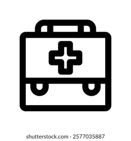 medical kit icon. vector line icon for your website, mobile, presentation, and logo design.