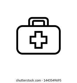 Medical Kit Icon Vector Logo Template