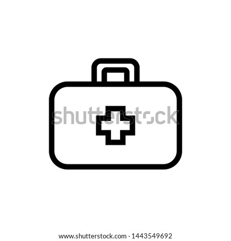Medical Kit Icon Vector Logo Template