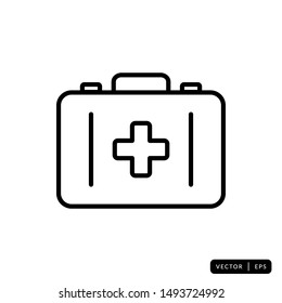 Medical Kit Icon Vector - Sign or Symbol