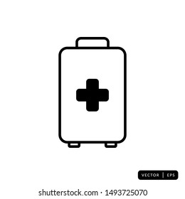 Medical Kit Icon Vector - Sign or Symbol