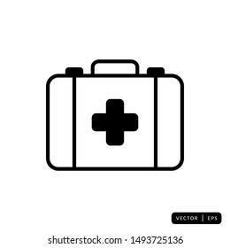Medical Kit Icon Vector - Sign or Symbol