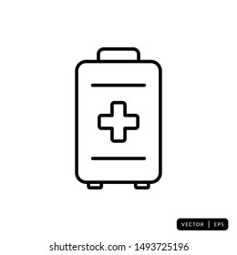 Medical Kit Icon Vector - Sign or Symbol