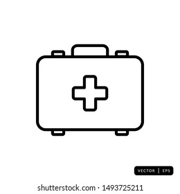 Medical Kit Icon Vector - Sign or Symbol