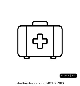 Medical Kit Icon Vector - Sign or Symbol