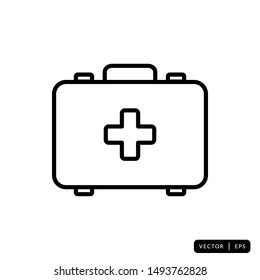 Medical Kit Icon Vector - Sign or Symbol