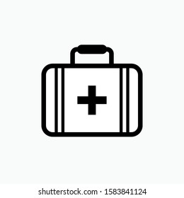 Medical Kit Icon - Vector, Sign and Symbol in Line Art Style for Design, Presentation, Website or Apps Elements.