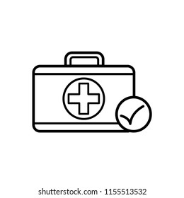 medical kit icon vector template