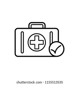medical kit icon vector template