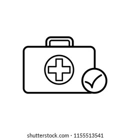 medical kit icon vector template