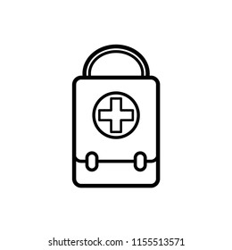 medical kit icon vector template