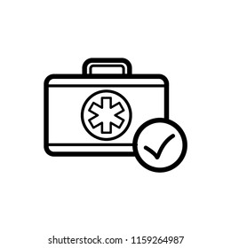 medical kit icon vector template