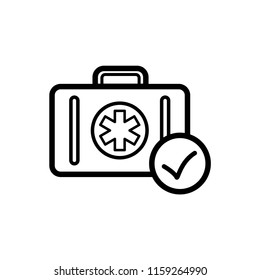 medical kit icon vector template