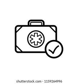 medical kit icon vector template
