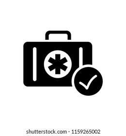 medical kit icon vector template