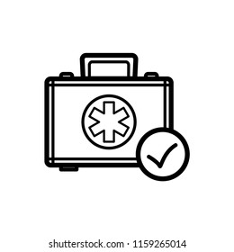 medical kit icon vector template