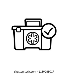 medical kit icon vector template