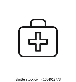 medical kit icon vector template