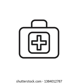 medical kit icon vector template