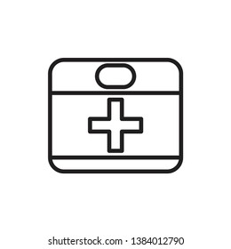 medical kit icon vector template