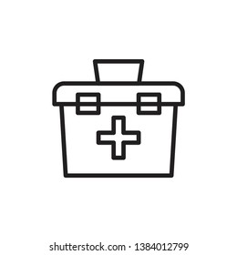 medical kit icon vector template