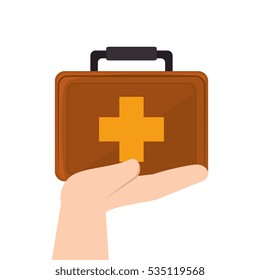 medical kit isolated icon