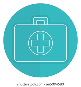 medical kit isolated icon
