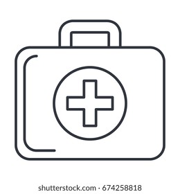 medical kit isolated icon