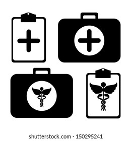 medical kit over white background vector illustration 