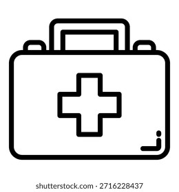 Colección de icono de Vector simple de kit médico