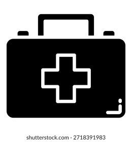 Coleção de Ícones de Vetor Simples de Kit Médico