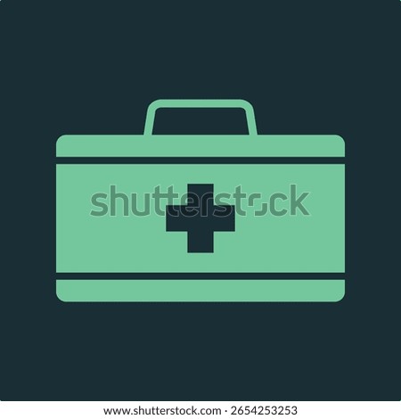 Medical kit trendy applicable important vector Illustration design fascinating colorful background.eps