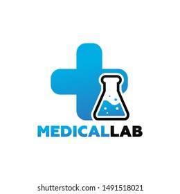 Medical Lab Logo Template Icon Symbol Stock Vector (Royalty Free ...