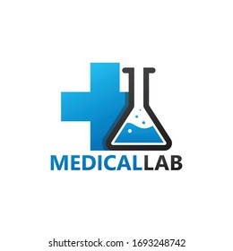 Medical Lab Logo Template Design