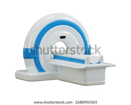 Medical lab MRI diagnostic scan unit icon 3d render concept of radiology medical technology icon vector illustration